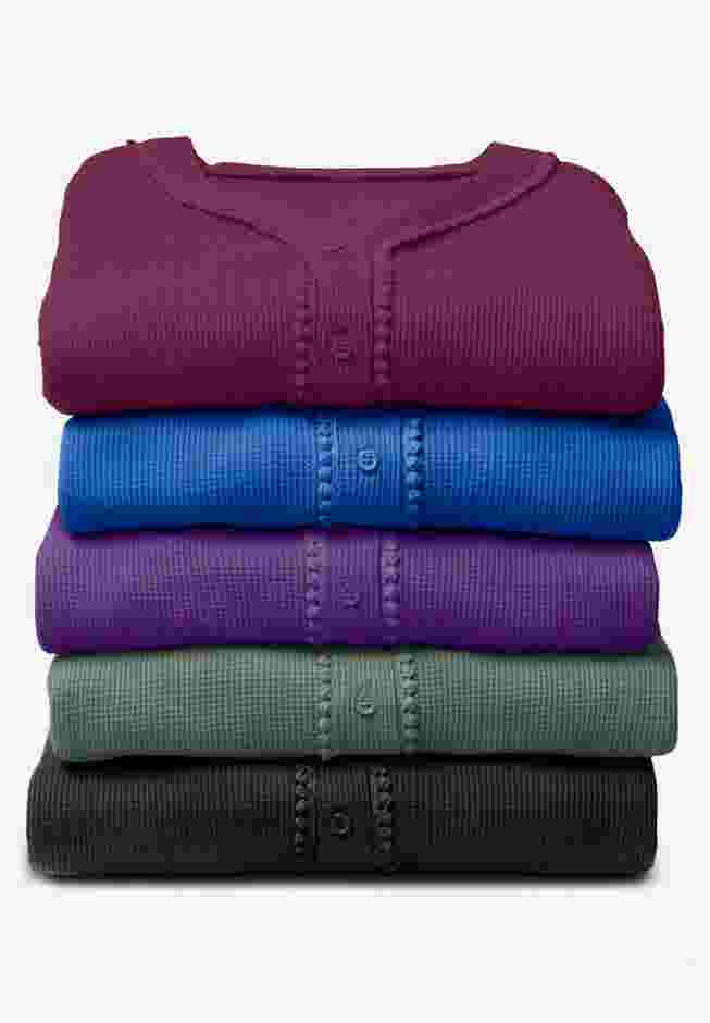 Thermal Button-Front Tunic image number 3