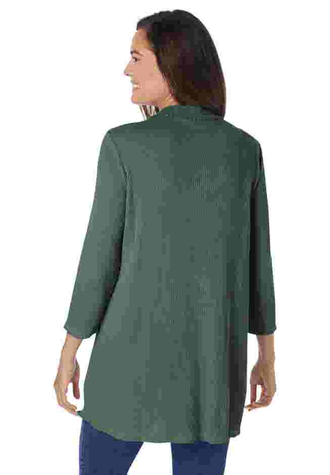 Thermal Button-Front Tunic image number 1