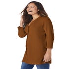 Thermal Button-Front Tunic image number null