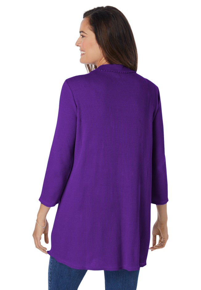 Thermal Button-Front Tunic image number 1