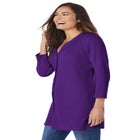 Thermal Button-Front Tunic image number null