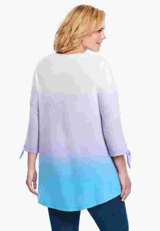 French Terry Tie-Sleeve Sweatshirt image number 1