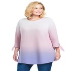 French Terry Tie-Sleeve Sweatshirt image number null