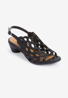 ladies wide width dress sandals FLORAL Winnie Women's Wide Width Slingback Dress Sandals
