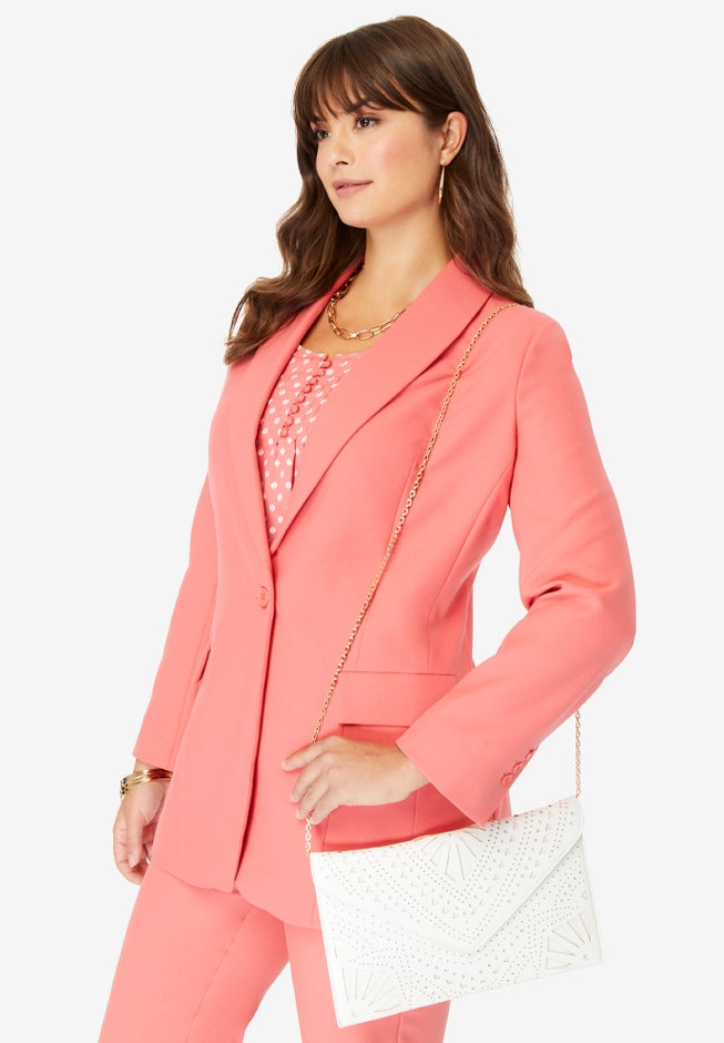 Faux Leather Laser Cut Clutch image number 0