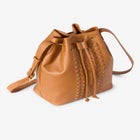 Braided-Detail Crossbody Bucket Bag image number null