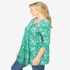 V-Neck Pintucked Tunic image number null
