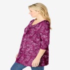 V-Neck Pintucked Tunic image number null