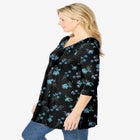 V-Neck Pintucked Tunic image number null