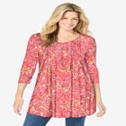 V-Neck Pintucked Tunic image number null