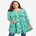 V-Neck Pintucked Tunic image number null