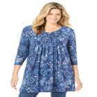 V-Neck Pintucked Tunic image number null