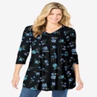 V-Neck Pintucked Tunic image number null