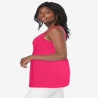 Stretch Cotton Shirred Tank image number null