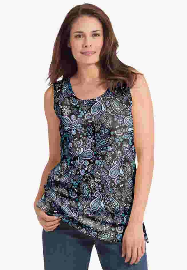 Perfect Printed Scoopneck Tank image number 6