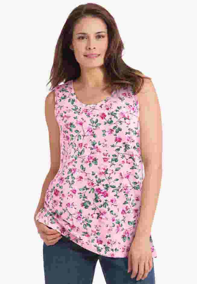 Perfect Printed Scoopneck Tank image number 7