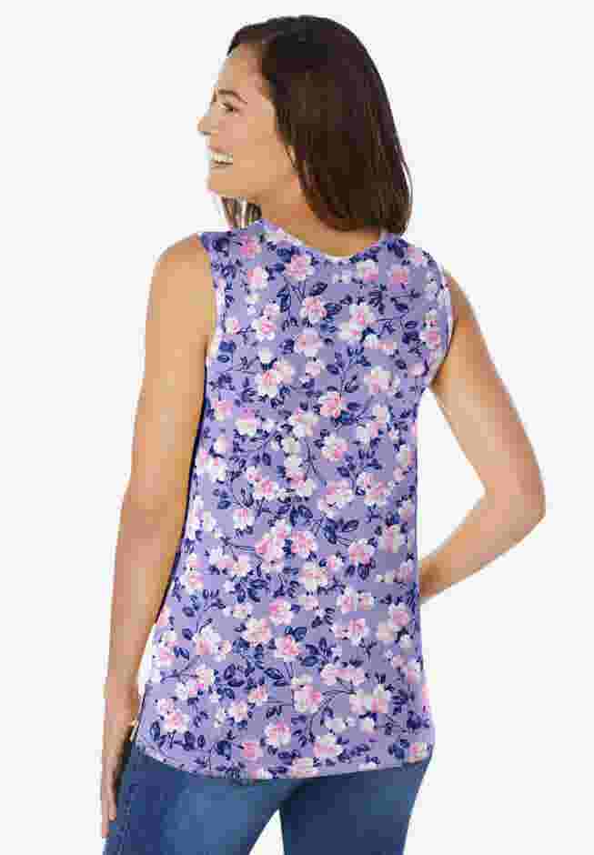 Perfect Printed Scoopneck Tank image number 1