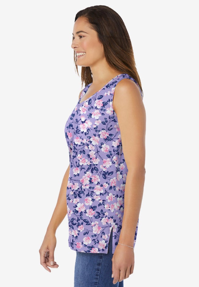 Perfect Printed Scoopneck Tank image number 2