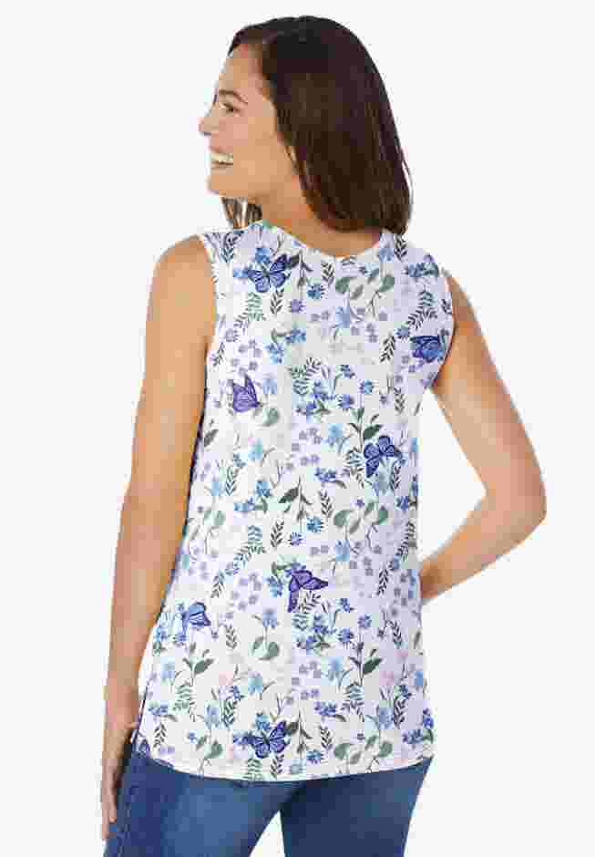 Perfect Printed Scoopneck Tank image number 1