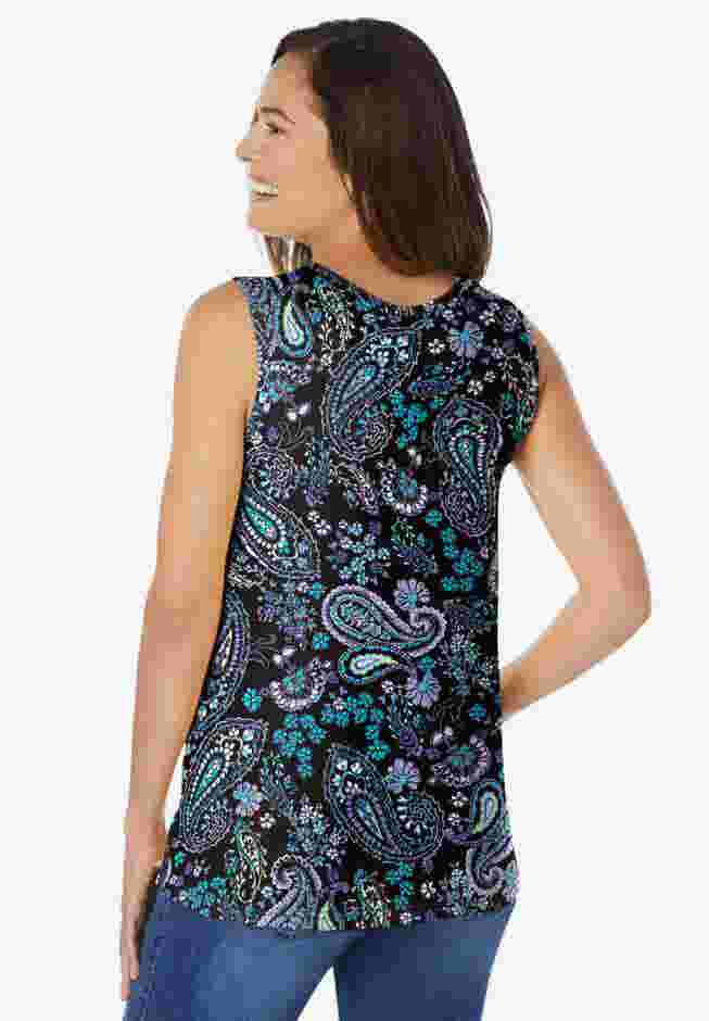 Perfect Printed Scoopneck Tank image number 1
