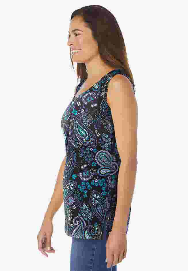 Perfect Printed Scoopneck Tank image number 2