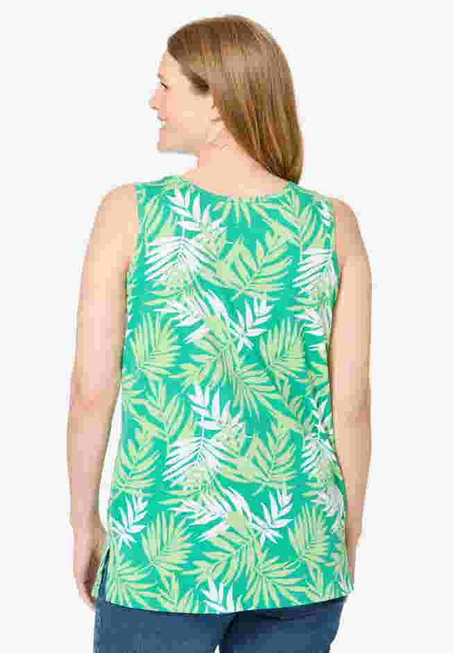Perfect Printed Scoopneck Tank image number 1