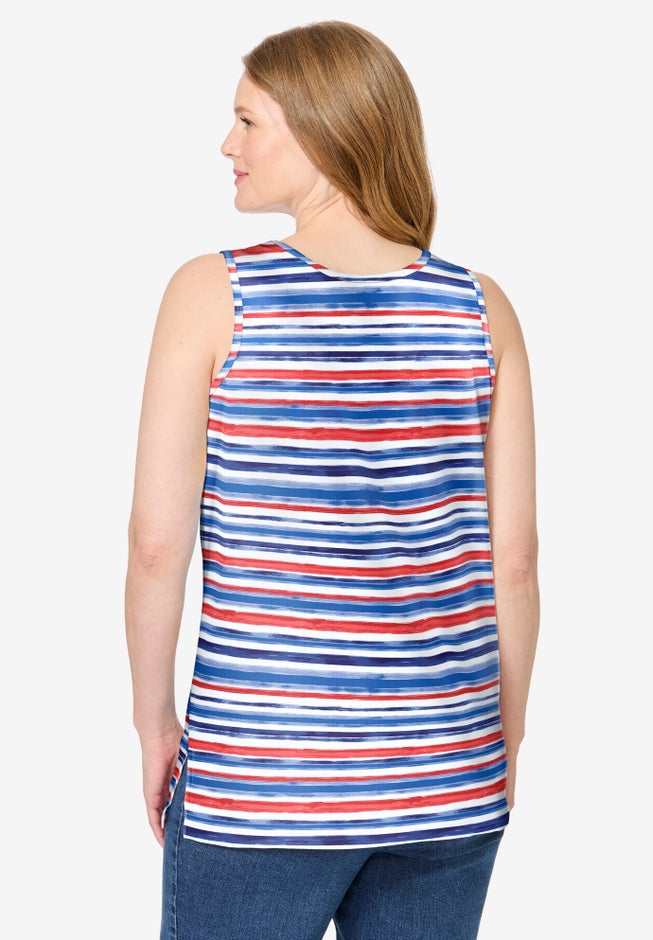 Perfect Printed Scoopneck Tank image number 1