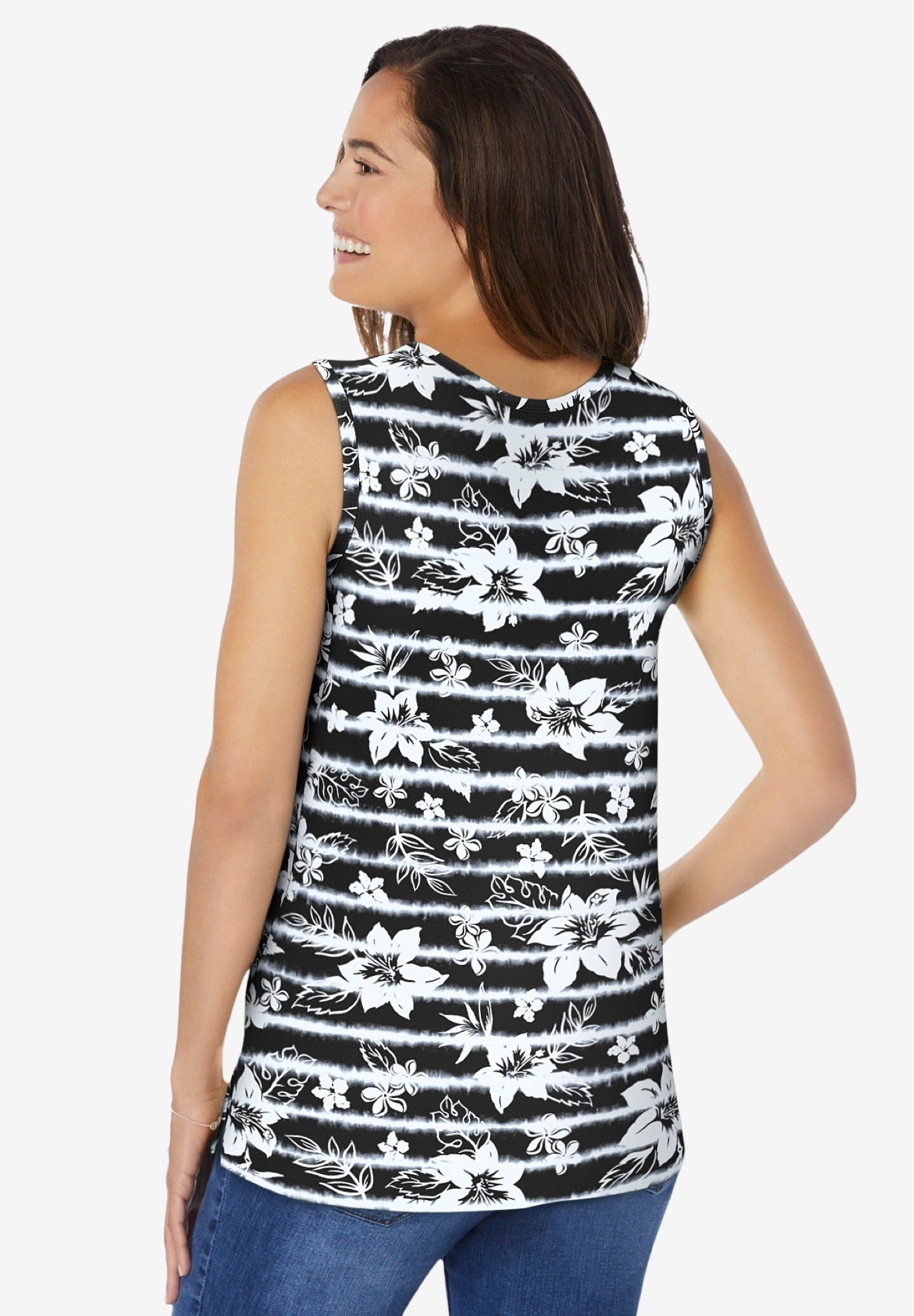 Perfect Printed Scoopneck Tank image number 1