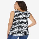 Perfect Printed Scoopneck Tank image number null