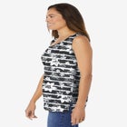 Perfect Printed Scoopneck Tank image number null