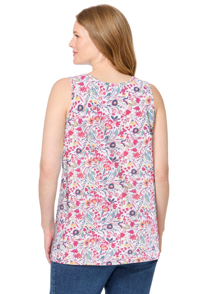 Perfect Printed Scoopneck Tank image number 1