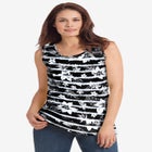 Perfect Printed Scoopneck Tank image number null