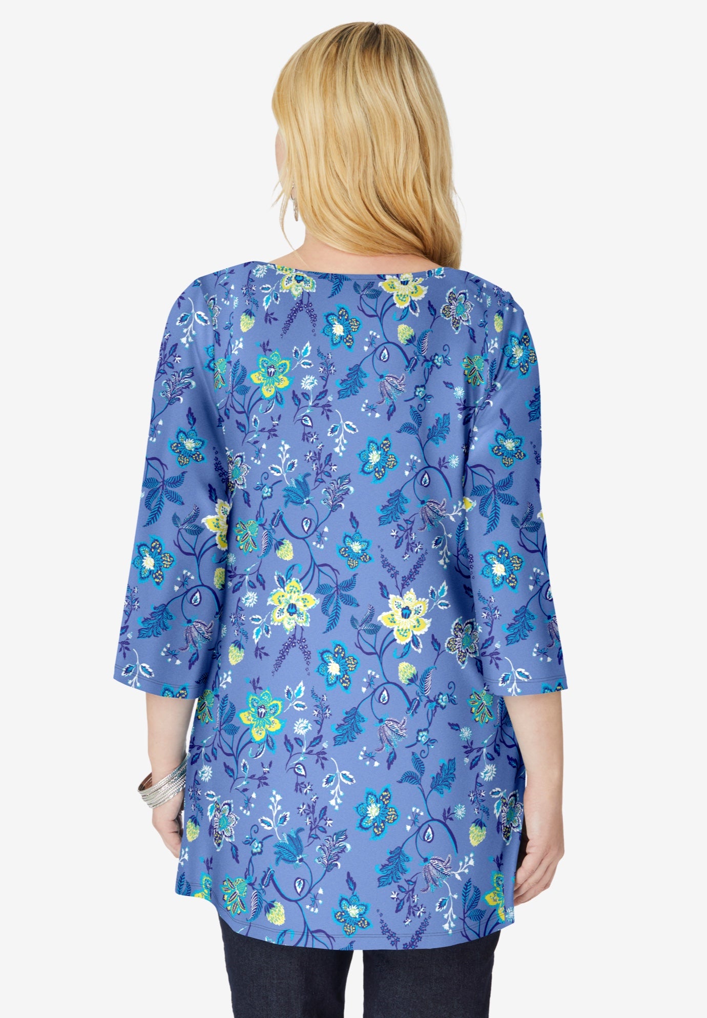 新品　Kristina Ti　v-neck printed top　　イタリア製 CHRISTY FLORAL PRINT HALTER TOP – Line & Dot