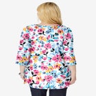 Perfect Printed Three-Quarter-Sleeve V-Neck Tunic image number null