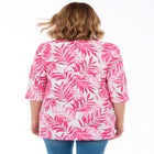 Perfect Printed Three-Quarter-Sleeve V-Neck Tunic image number null