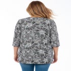 Perfect Printed Three-Quarter-Sleeve V-Neck Tunic image number 1