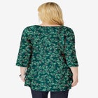 Perfect Printed Three-Quarter-Sleeve V-Neck Tunic image number 1