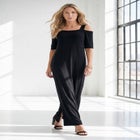 Plus Size Cold Shoulder Maxi Dress image number 2