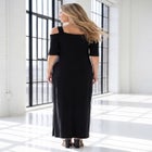 Plus Size Cold Shoulder Maxi Dress image number 3