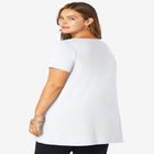 Plus Size Cotton Ultimate Scoopneck Swing Tunic image number null
