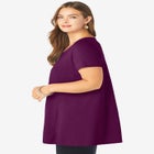 Plus Size Cotton Ultimate Scoopneck Swing Tunic image number null