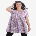 Plus Size Cotton Ultimate Scoopneck Swing Tunic image number null