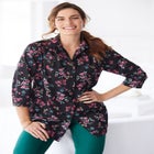 No Iron Three-Quarter Sleeve Peachskin Shirt image number null