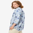No Iron Three-Quarter Sleeve Peachskin Shirt image number null