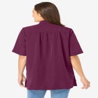 No Iron Short Sleeve Peachskin Shirt image number null