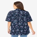 No Iron Short Sleeve Peachskin Shirt image number null