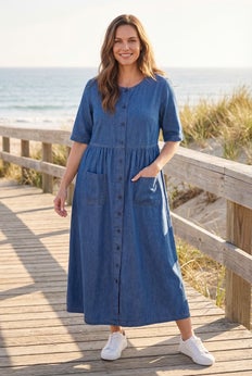 Discover Affordable Plus Size Midi Dresses | Woman Within Discover Affordable Plus Size Midi Dresses | Woman Within