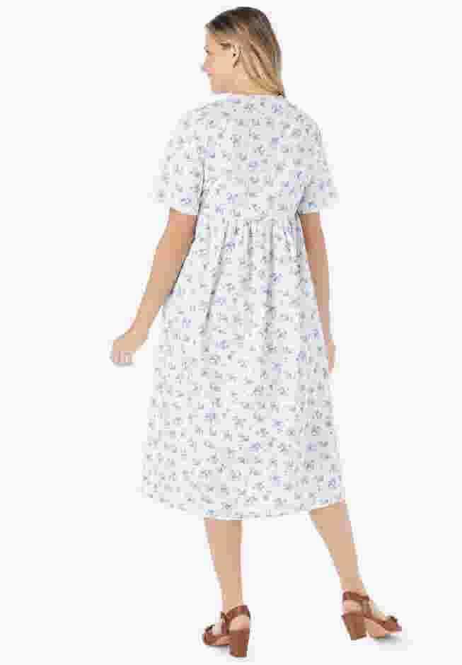 Short-Sleeve Denim Dress image number 1