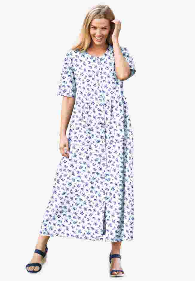 Short-Sleeve Denim Dress image number 0