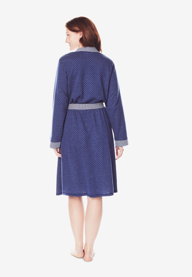 Heathered Knit Robe image number null